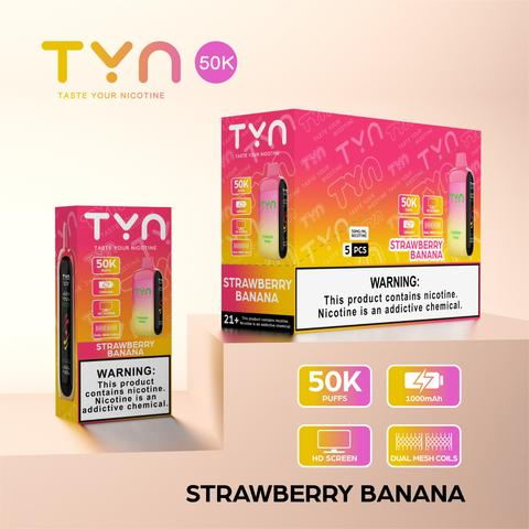 TYN 5% DISPOSABLE 50000 PUFFS BOX OF 5
