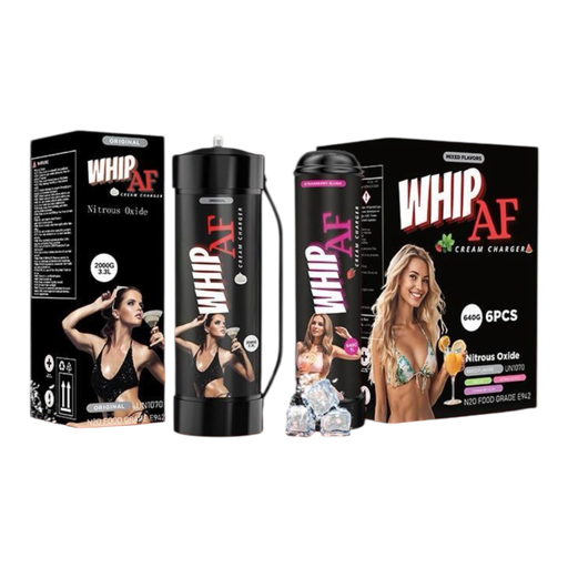 WHIP AF NITROUS OXIDE CREAM CHARGER 640G BOX OF 6
