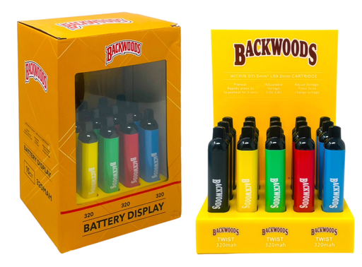 [BACK-18345] BACKWOODS CARTRIDGE BATTERY 320MAH 15CT DISPLAY