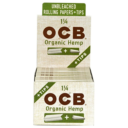 [ITM230620010142] OCB ORGANIC HEMP 1.25 PAPER + TIPS