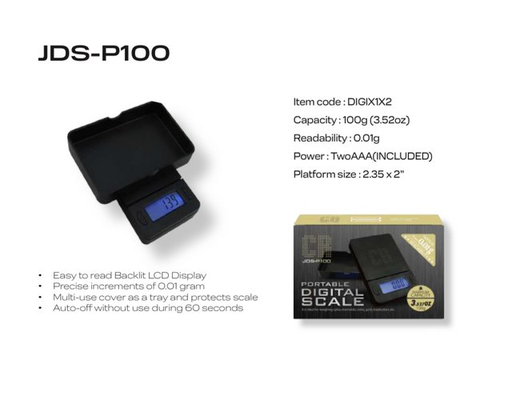 [ITM230620010331] CR JDS P100 PORTABLE DIGITAL SCALE 100G X 0.01G