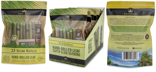 [ITM23062079477947] KING PALM SLIM 25CT SLOW BURNING(1.5GM) BOX OF 8