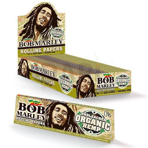 [ITM280720013268] BOB MARLEY 1.25 ORGANIC ROLLING PAPERS 50 SHEETS BOX OF 25