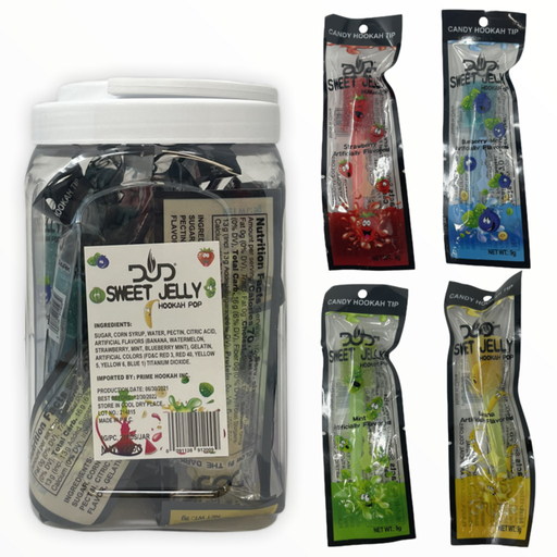 [ITM291021021420] DUD SWEET JELLY HOOKAH POP LOLLITIPS 25CT JAR