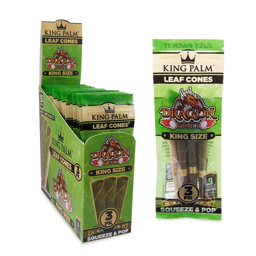 [KING-16842] KING PALM KING SIZE LEAF CONES 3CT BOX OF 15