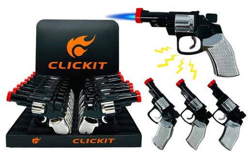 [SHOC-20196] CLICKIT SHOCKING GUN TORCH LIGHTER SH-018 BOX OF 16