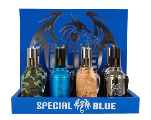 [SPEC-22788] SPECIAL BLUE GRENADE PIXELS TORCH LIGHTER #TD117M BOX OF 12