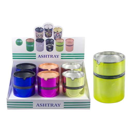 [Temp-HAM-000975] ASHTRAY CUP COLOR ASSORTMENT #ASHTRAY-CUP-S BOX OF 6