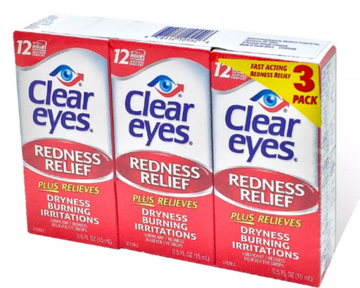[Temp-HAM-001385] CLEAR EYES REDNESS EYE RELIEF 0.5OZ BOX OF 3