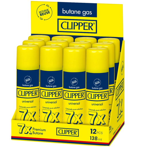 [Temp-HAM-001423] CLIPPER 7X BUTANE GAS 138ML BOX OF 12