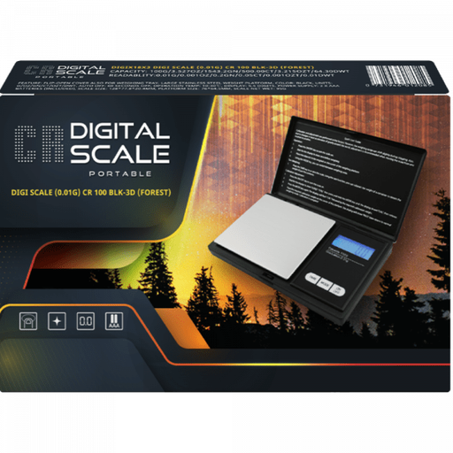 [Temp-HAM-001500] CR 100 BLK-3D FOREST PORTABLE DIGITAL SCALE 100G X 0.01G