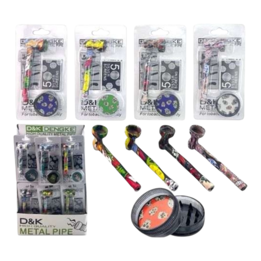 [Temp-HAM-001637] D&K DENGKE DK8163FA 3 IN 1 SMOKING SET 24CT