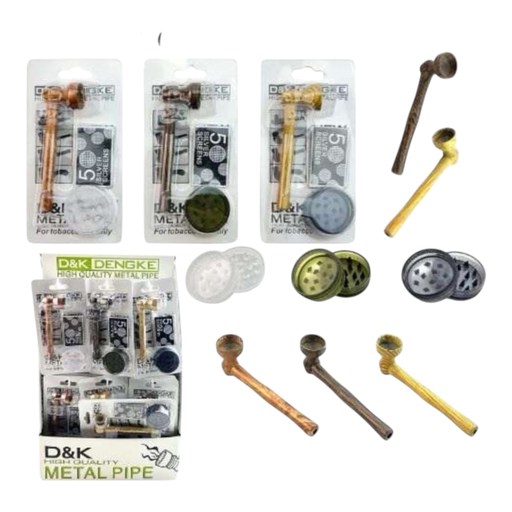 [Temp-HAM-001638] D&K DENGKE DK8163HA 3 IN 1 SMOKING SET 24CT