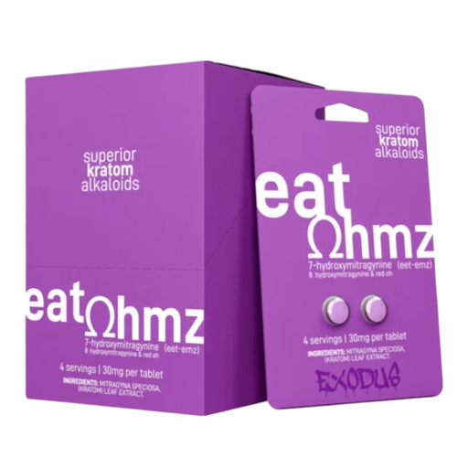 [Temp-HAM-001776] EAT OHMZ 30MG 7-HYDROXY + 8-HYDROXY + RED OH KRATOM ALKALOIDS BLISTER CAPSULES 2CT
