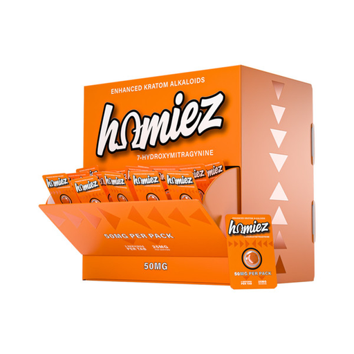 [Temp-HAM-002430] HOMIEZ 50MG 7-HYDROXY KRATOM BLISTER CAPSULES 1CT BOX OF 30