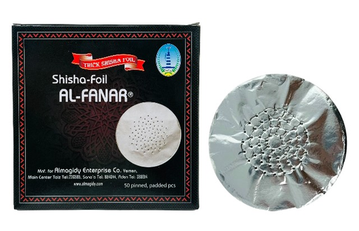 [COCO-25083] AL-FANAR ALUMINIUM SHISHA-FOIL WITH HOLES 50CT