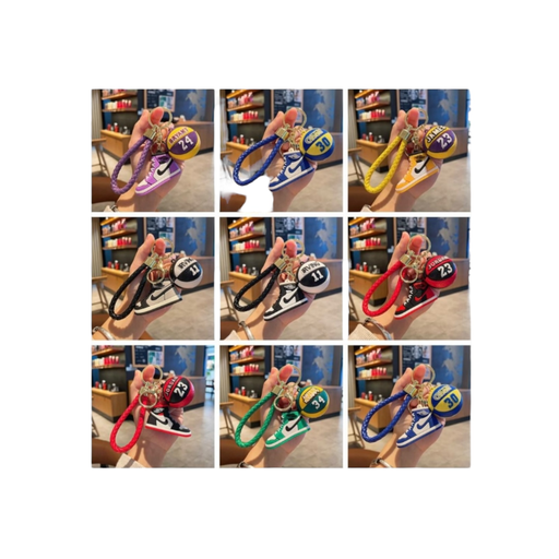 [Temp-HAM-002672] KEY CHAIN #A14 NIKE SNEAKERS WITH BALL DESIGNS 20CT BAG