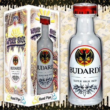 [Temp-HAM-002944] LIQUOR SHOT BOTTLE 2 IN 1 BUBBLER & NECTAR COLLECTOR MIX DESIGNS