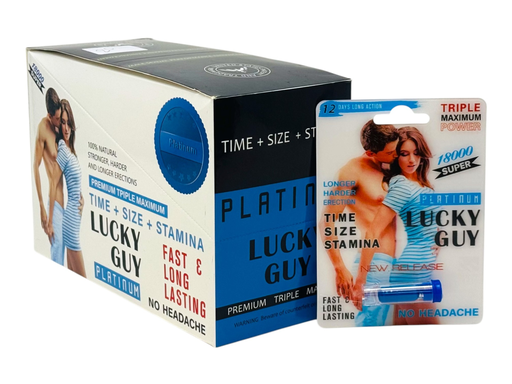 [Temp-HAM-003149] LUCKY GUY PLATINUM 18000 ENHANCEMENT PILLS BOX OF 24