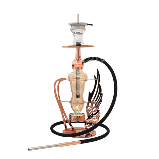 [Temp-HAM-003213] LUXX 4690 ALUMINUM GLASS LED RESIN HOOKAH