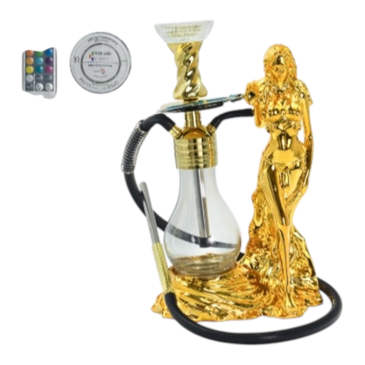 [Temp-HAM-003235] LUXX ALUMINIUM LAME LADY HOOKAH MIX COLORS