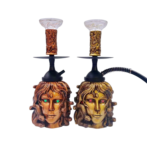 [Temp-HAM-003237] LUXX ALUMINUM MEDUSA RESIN HOOKAH