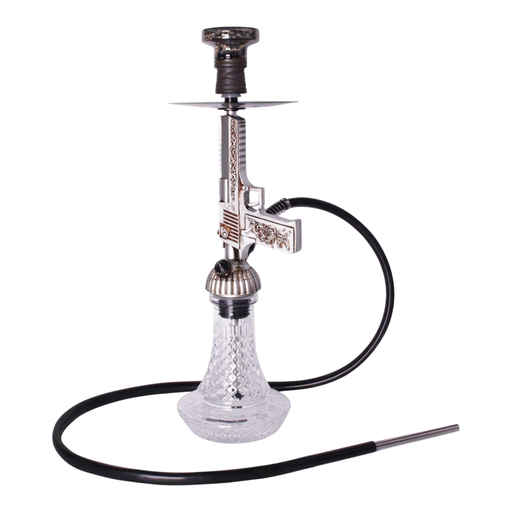 [Temp-HAM-003241] LUXX CHROME HEAT GUN HOOKAH