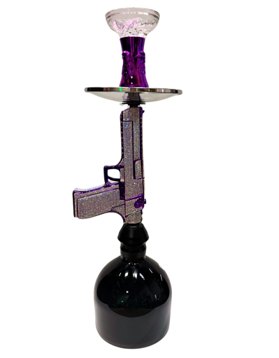 [Temp-HAM-003250] LUXX GLOCKA PUFF ALUMINUM DIAMOND HOOKAH